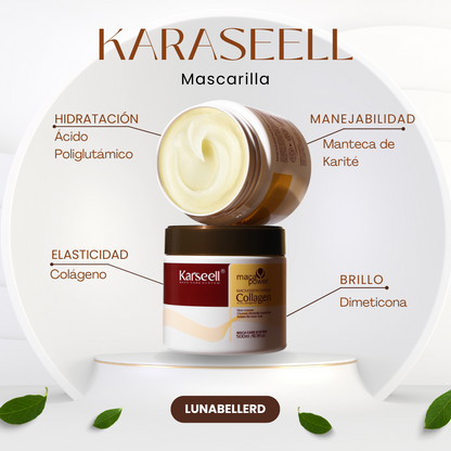Combo Ultra Hidra Karaseell - Mascarilla (500mL / 16.9oz) y Aceite de Argán (50mL / 1.69oz)